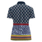 Toghu Bamenda Women Polo Shirt Cameroon Traditional Pattern
