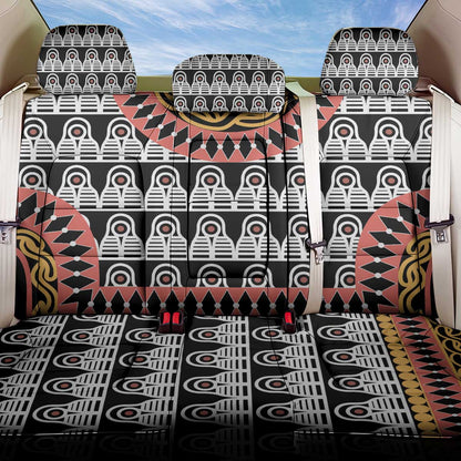 Cameroon Back Car Seat Cover Toghu Traditional Pattern