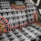 Cameroon Back Car Seat Cover Toghu Traditional Pattern