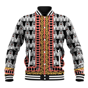 Cameroon Baseball Jacket Toghu Traditional Pattern
