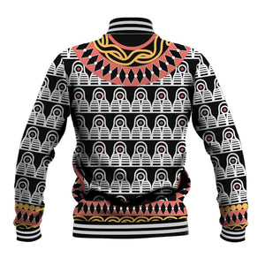 Cameroon Baseball Jacket Toghu Traditional Pattern