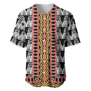 Cameroon Baseball Jersey Toghu Traditional Pattern