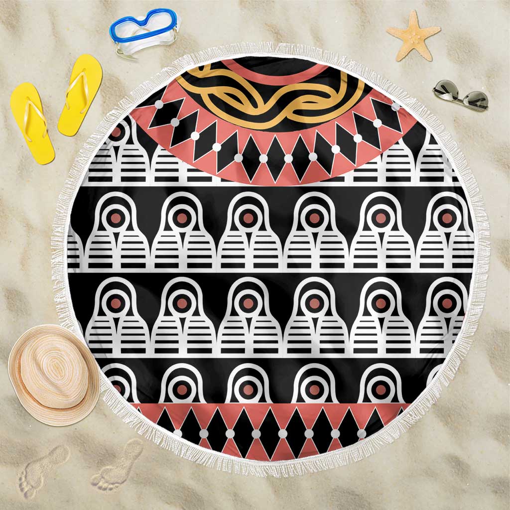 Cameroon Beach Blanket Toghu Traditional Pattern