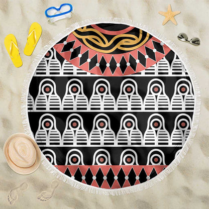 Cameroon Beach Blanket Toghu Traditional Pattern