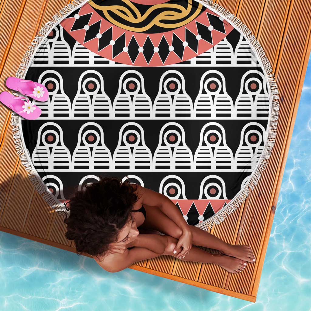 Cameroon Beach Blanket Toghu Traditional Pattern