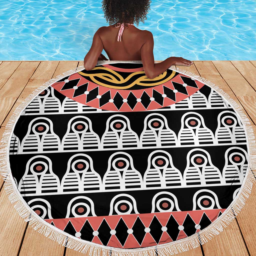 Cameroon Beach Blanket Toghu Traditional Pattern