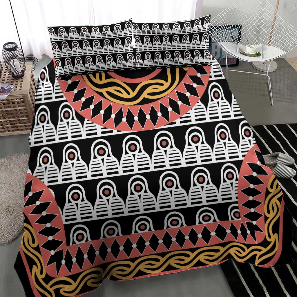Cameroon Bedding Set Toghu Traditional Pattern