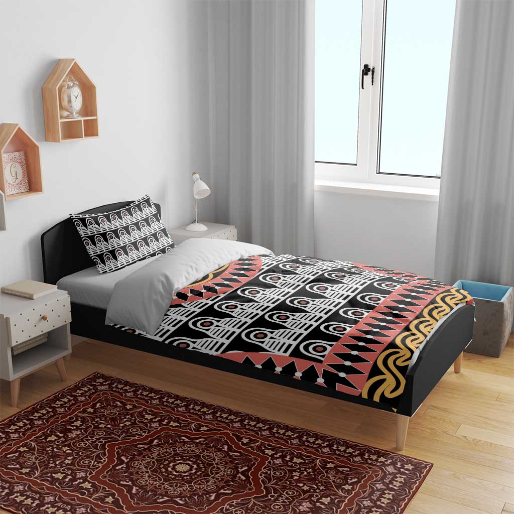 Cameroon Bedding Set Toghu Traditional Pattern