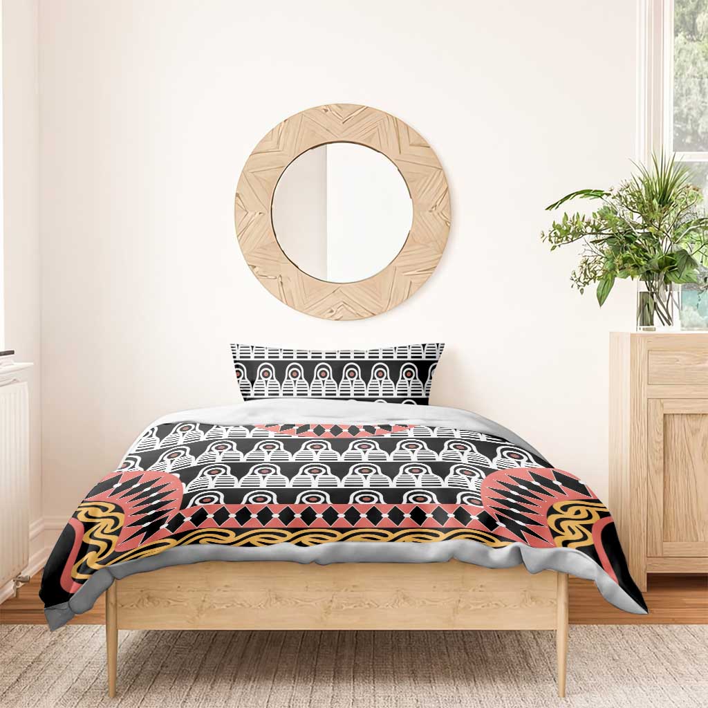 Cameroon Bedding Set Toghu Traditional Pattern