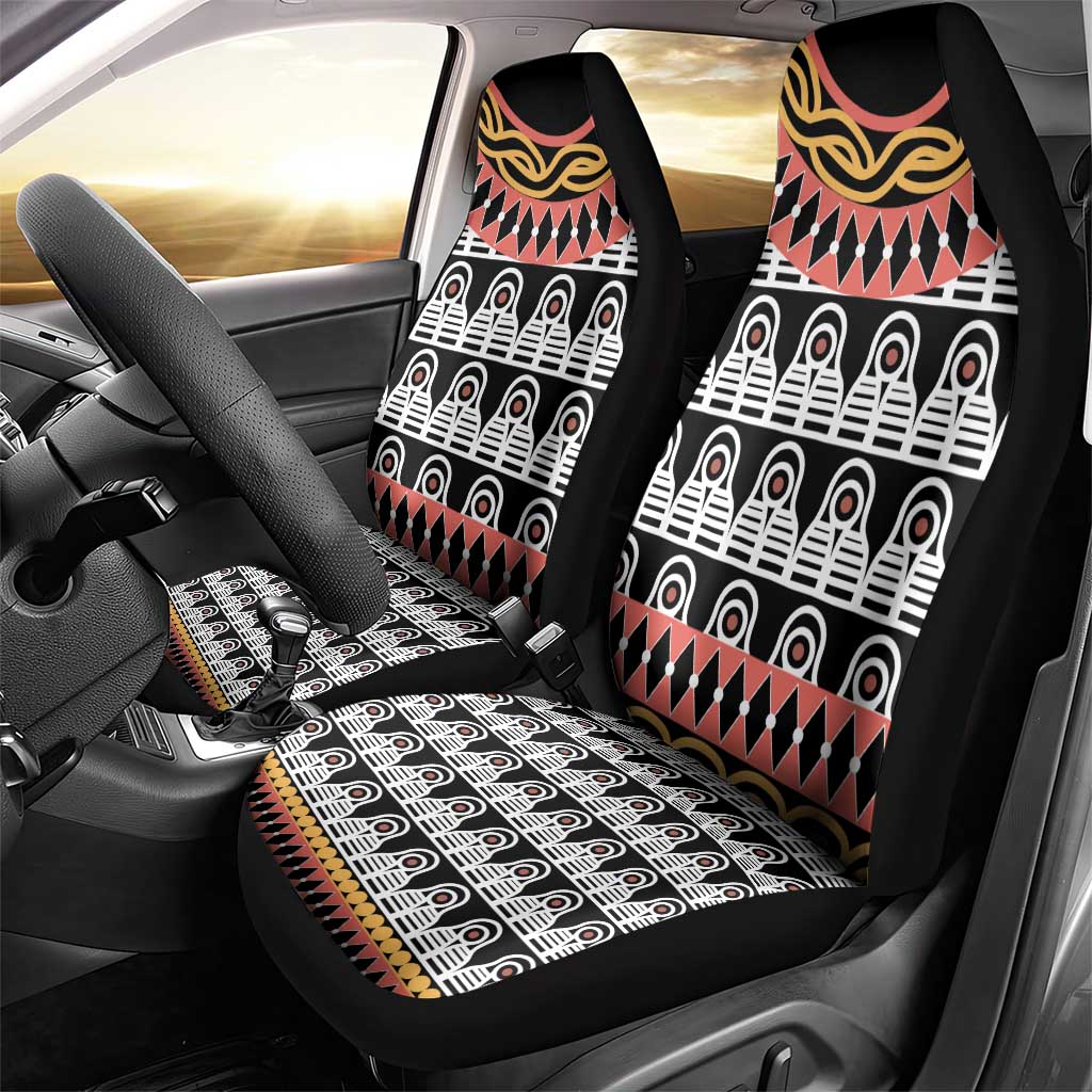 Cameroon Car Seat Cover Toghu Traditional Pattern