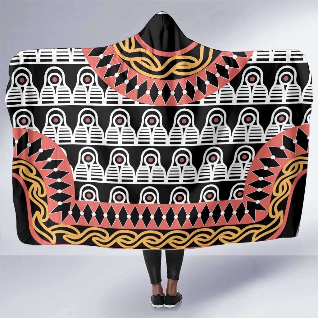 Cameroon Hooded Blanket Toghu Traditional Pattern