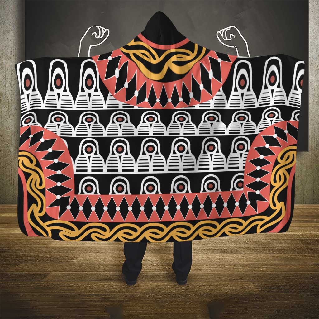 Cameroon Hooded Blanket Toghu Traditional Pattern