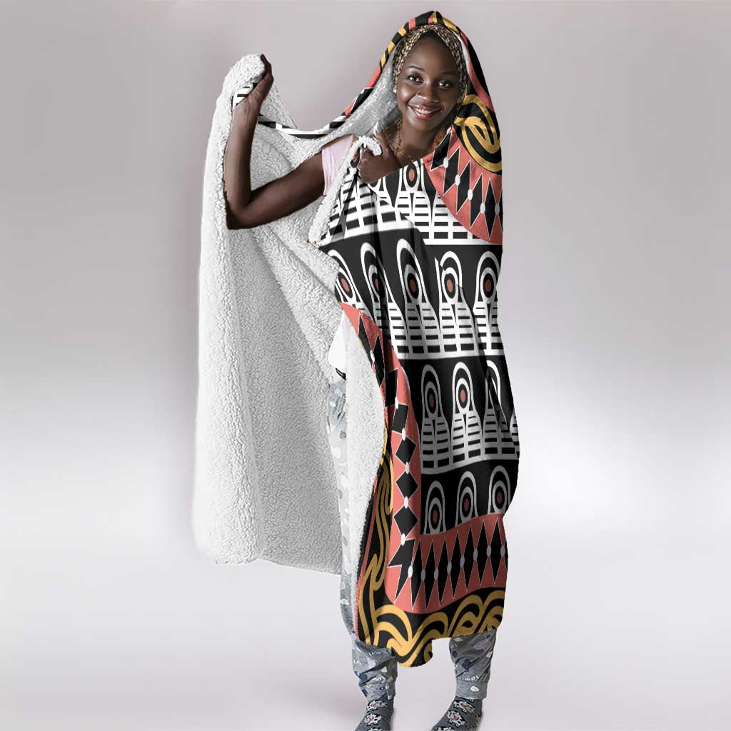 Cameroon Hooded Blanket Toghu Traditional Pattern