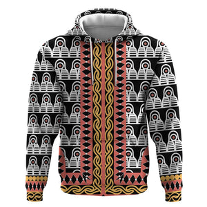 Cameroon Hoodie Toghu Traditional Pattern