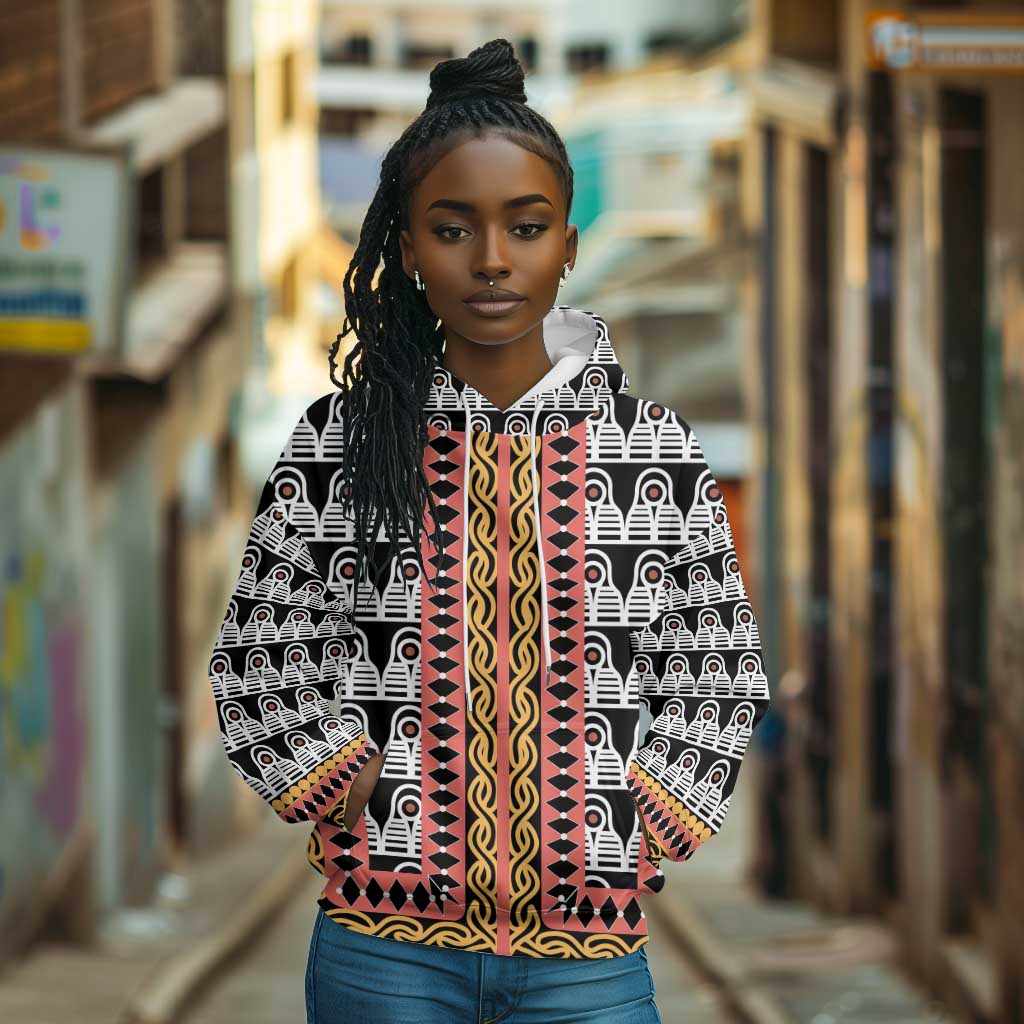 Cameroon Hoodie Toghu Traditional Pattern