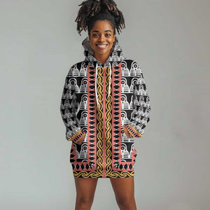 Cameroon Hoodie Dress Toghu Traditional Pattern