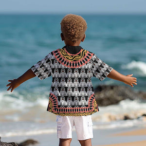 Cameroon Kid Hawaiian Shirt Toghu Traditional Pattern