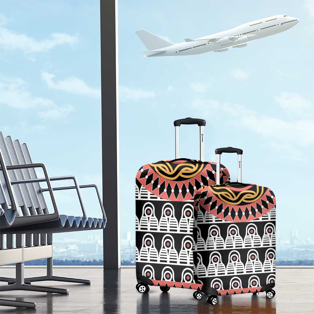 Cameroon Luggage Cover Toghu Traditional Pattern