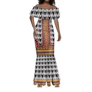 Cameroon Mermaid Dress Toghu Traditional Pattern
