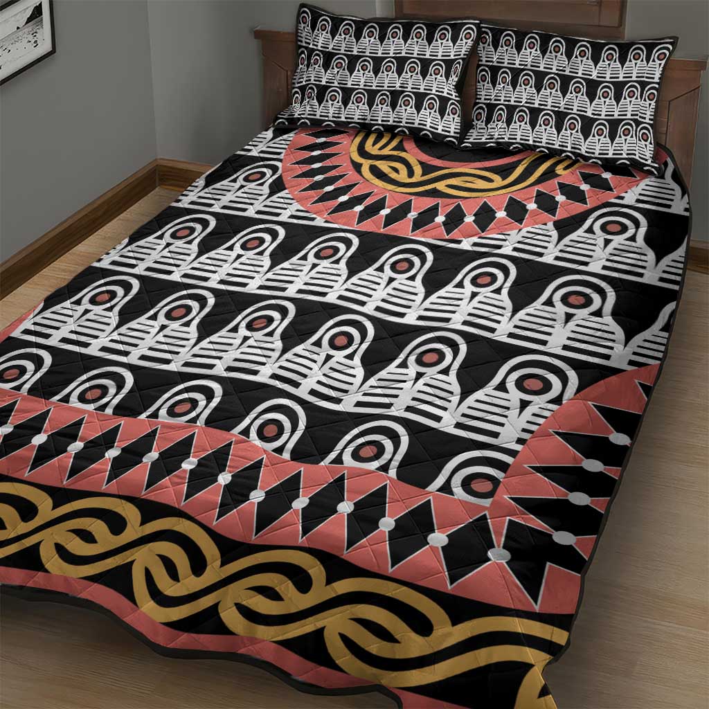 Cameroon Quilt Bed Set Toghu Traditional Pattern