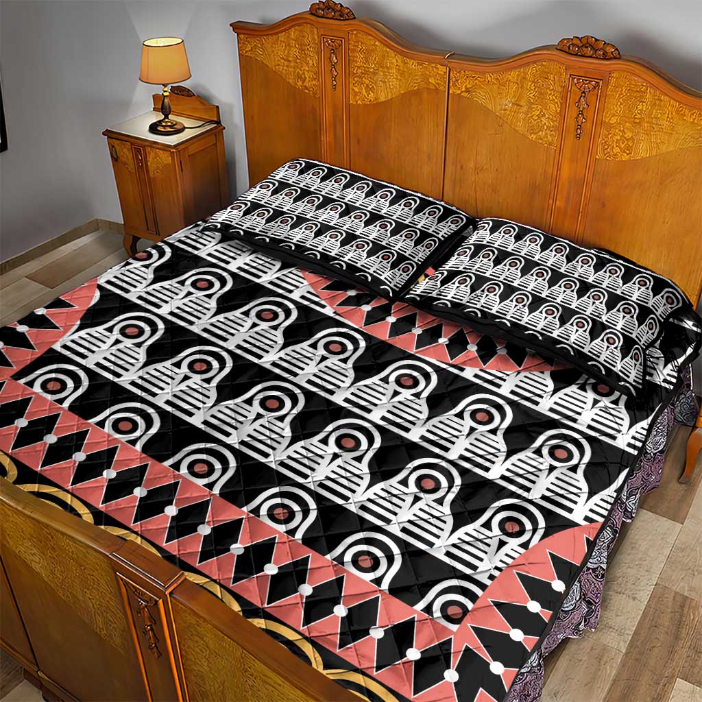 Cameroon Quilt Bed Set Toghu Traditional Pattern