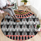 Cameroon Round Carpet Toghu Traditional Pattern