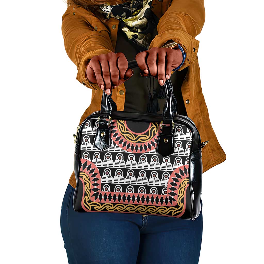 Cameroon Shoulder Handbag Toghu Traditional Pattern
