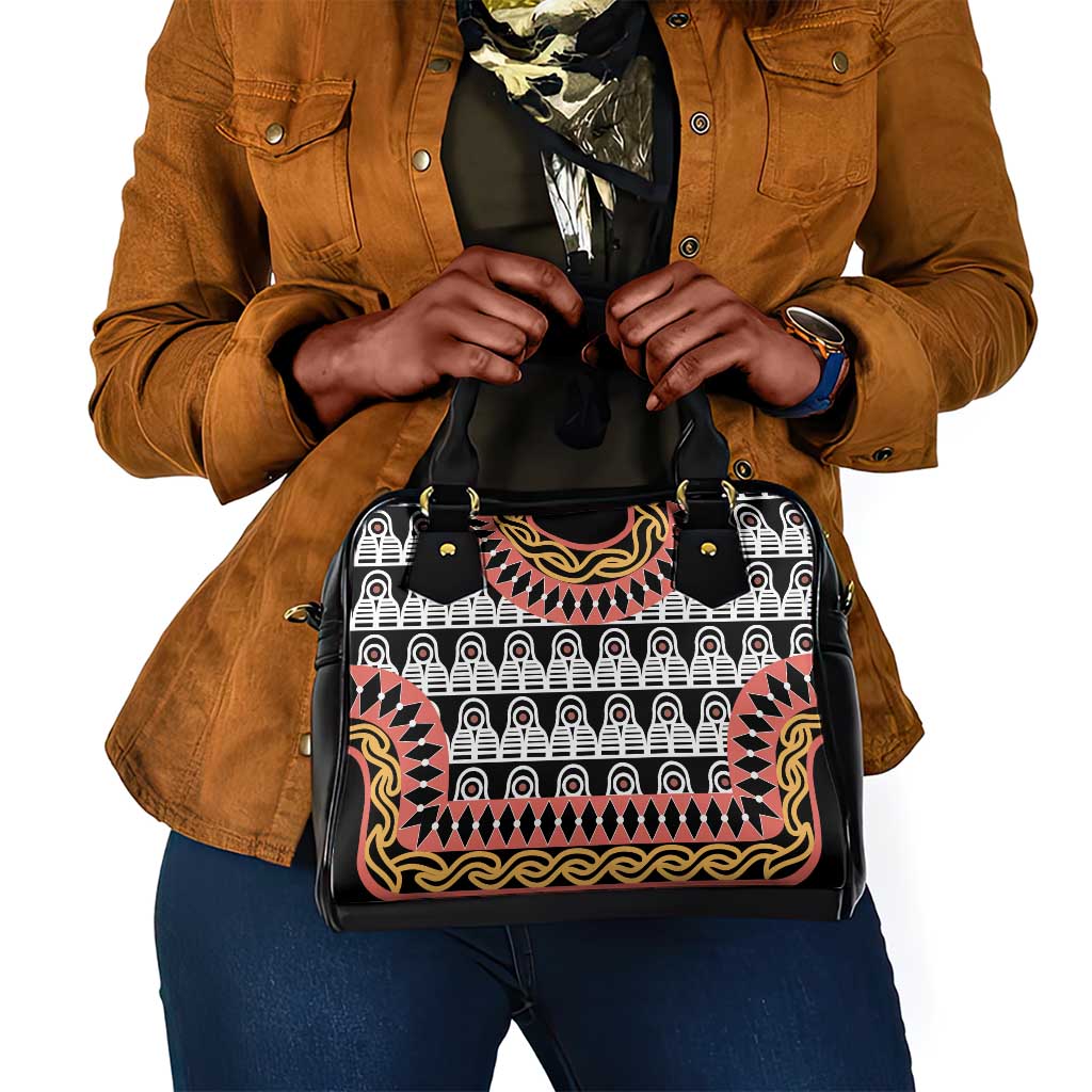 Cameroon Shoulder Handbag Toghu Traditional Pattern