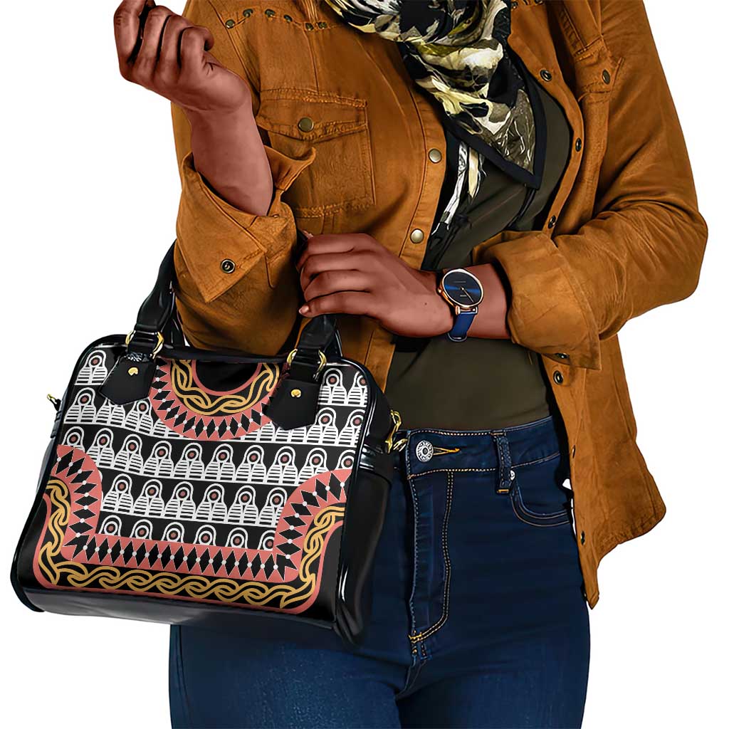 Cameroon Shoulder Handbag Toghu Traditional Pattern