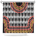 Cameroon Shower Curtain Toghu Traditional Pattern