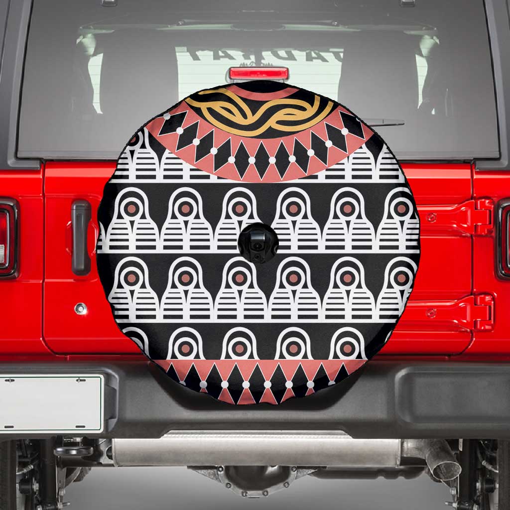 Cameroon Spare Tire Cover Toghu Traditional Pattern