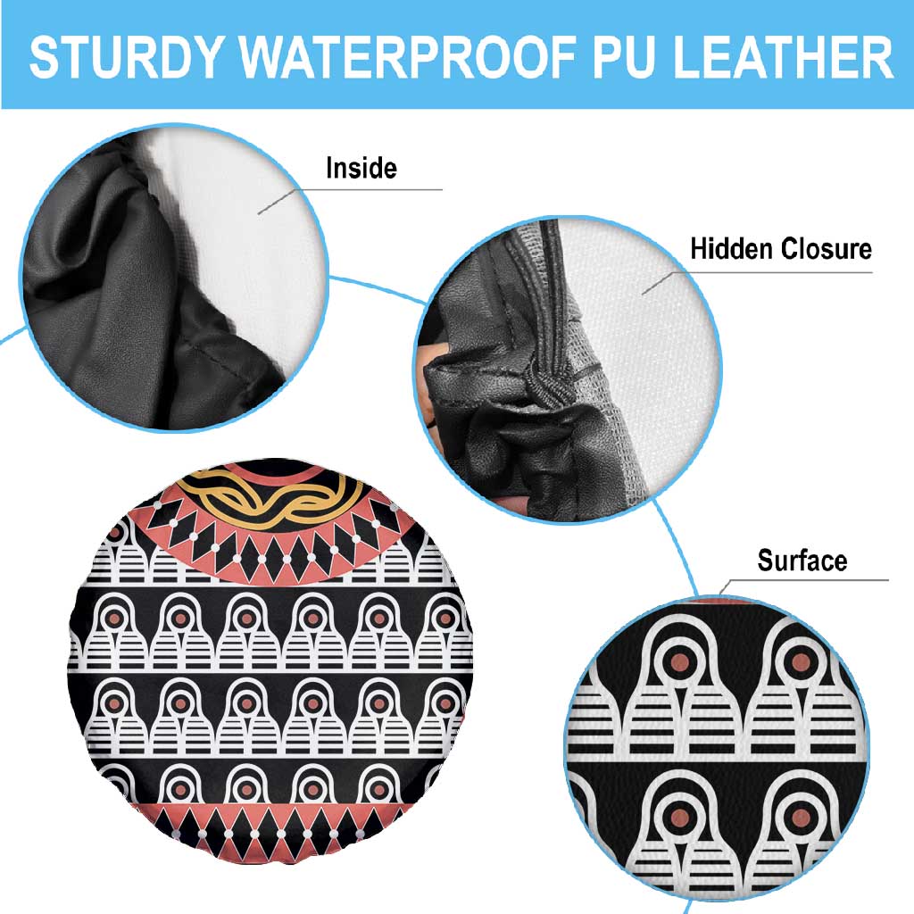 Cameroon Spare Tire Cover Toghu Traditional Pattern