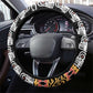 Cameroon Steering Wheel Cover Toghu Traditional Pattern
