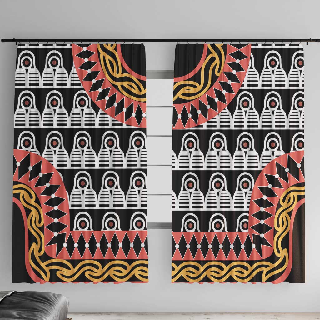 Cameroon Window Curtain Toghu Traditional Pattern