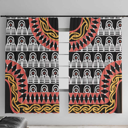 Cameroon Window Curtain Toghu Traditional Pattern