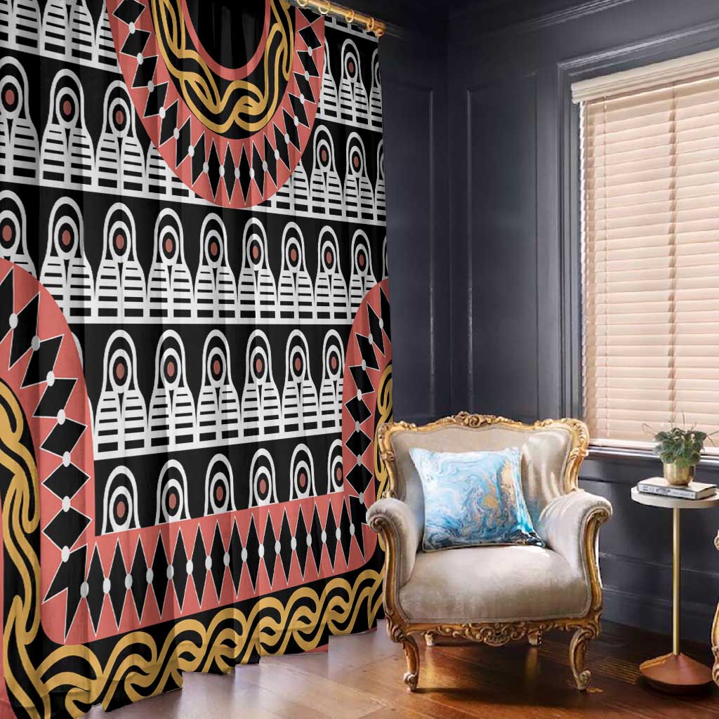 Cameroon Window Curtain Toghu Traditional Pattern