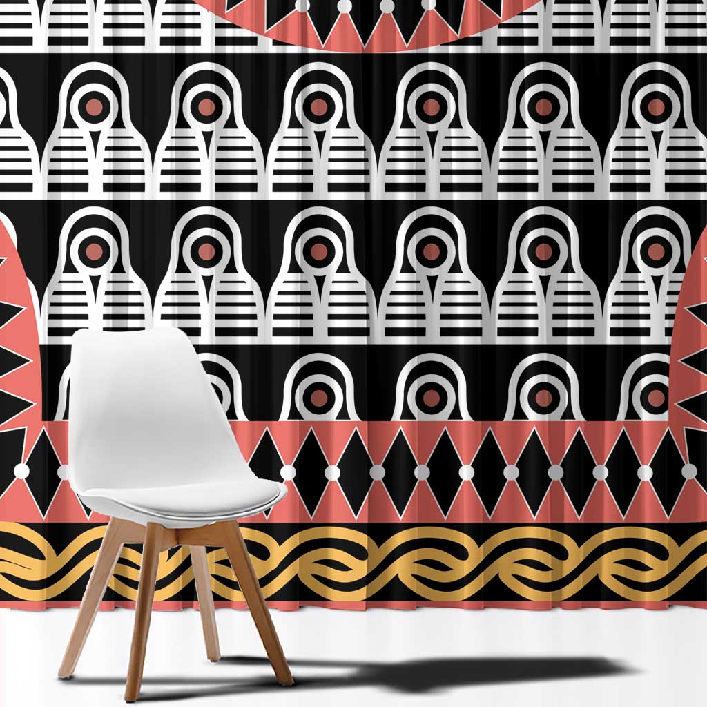 Cameroon Window Curtain Toghu Traditional Pattern