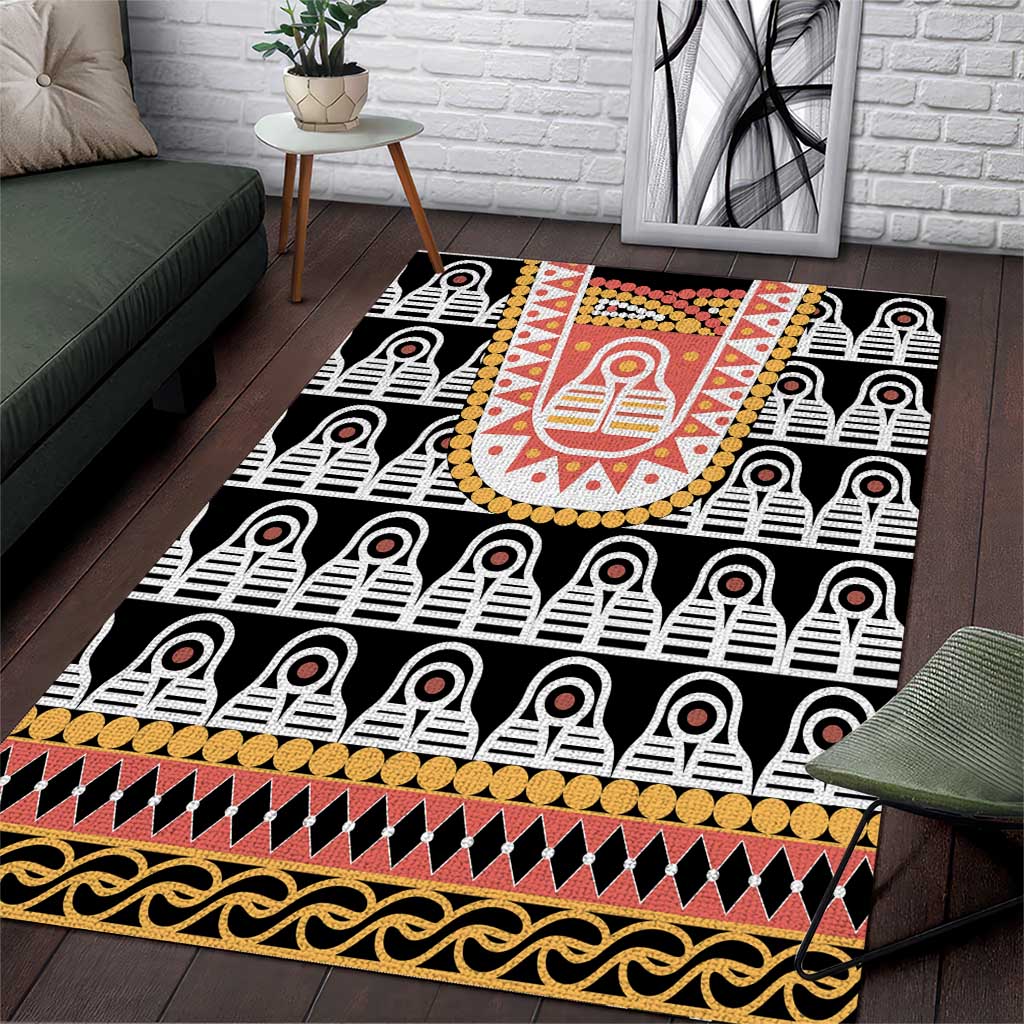 Cameroon Traditional Toghu Pattern Area Rug