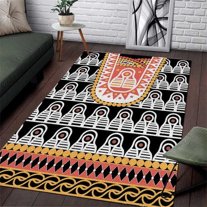 Cameroon Traditional Toghu Pattern Area Rug
