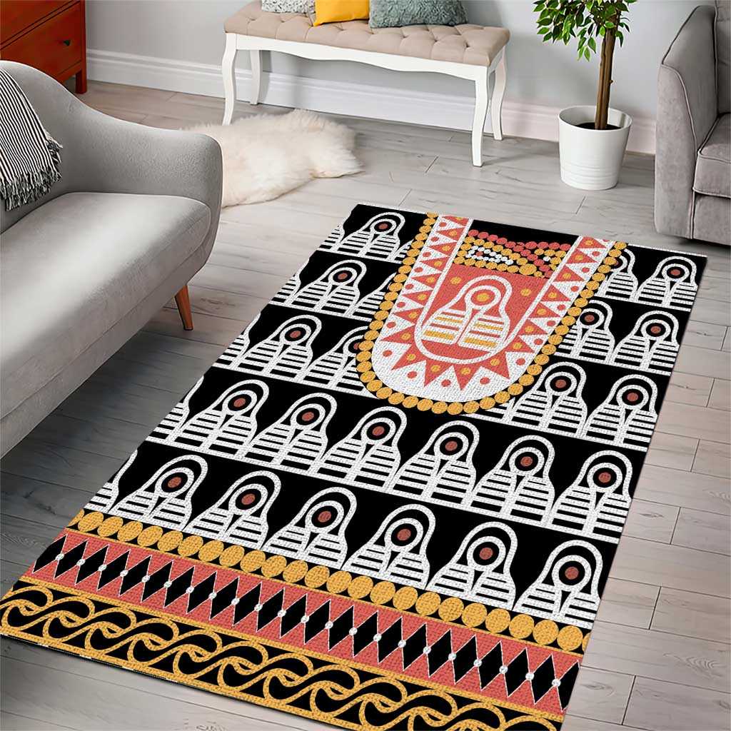 Cameroon Traditional Toghu Pattern Area Rug