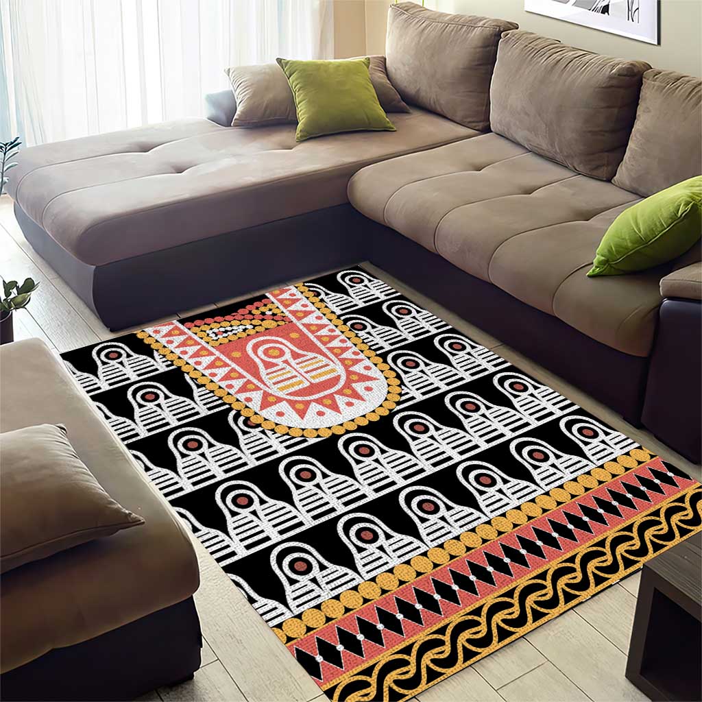 Cameroon Traditional Toghu Pattern Area Rug