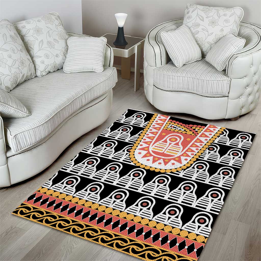 Cameroon Traditional Toghu Pattern Area Rug