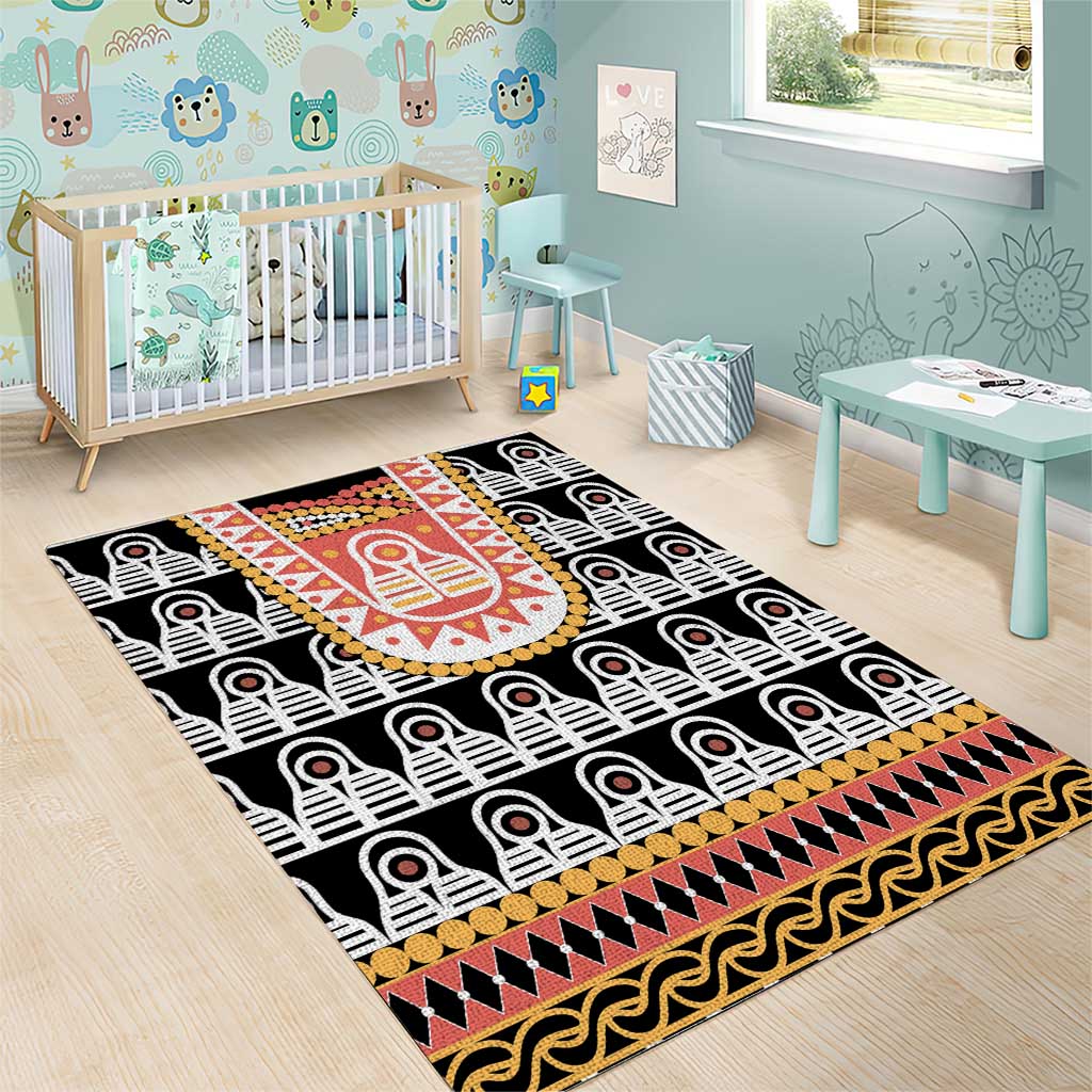 Cameroon Traditional Toghu Pattern Area Rug