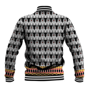 Cameroon Traditional Toghu Pattern Baseball Jacket