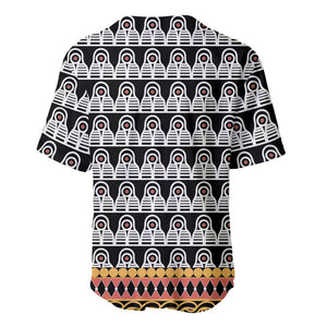 Cameroon Traditional Toghu Pattern Baseball Jersey