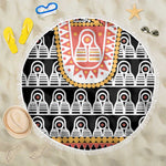 Cameroon Traditional Toghu Pattern Beach Blanket