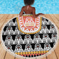 Cameroon Traditional Toghu Pattern Beach Blanket