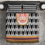 Cameroon Traditional Toghu Pattern Bedding Set
