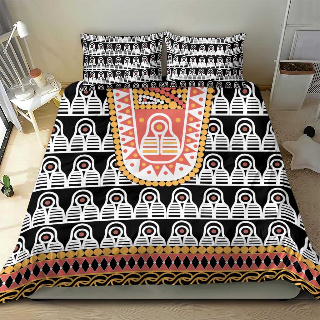 Cameroon Traditional Toghu Pattern Bedding Set