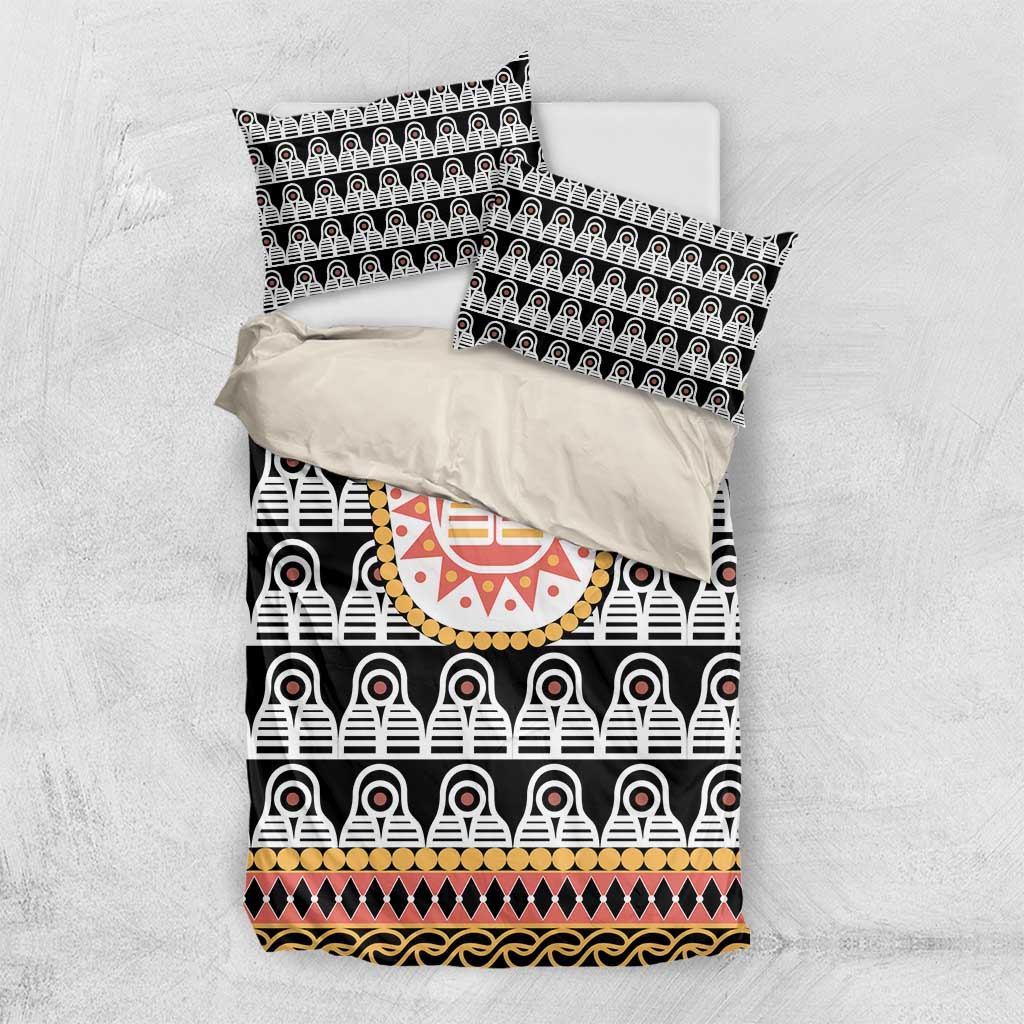 Cameroon Traditional Toghu Pattern Bedding Set